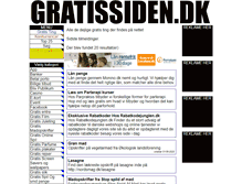 Tablet Screenshot of gratissiden.dk